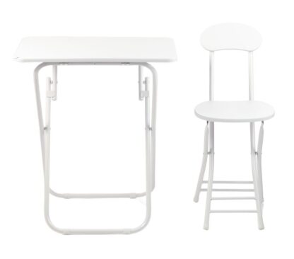 Ceruzo Klaptafel met Stoel - Wit - Afbeelding 3
