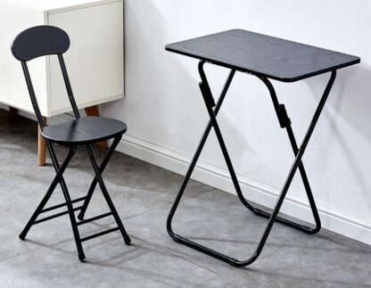 Ceruzo Klaptafel met Stoel - Zwart - Afbeelding 3