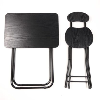 Ceruzo Klaptafel met Stoel - Zwart - Afbeelding 2