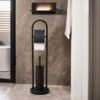 Ceruzo Toiletbutler Vrijstaand - RVS -Zwart - Afbeelding 2
