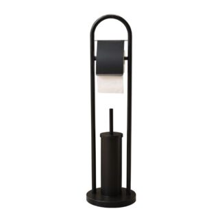Ceruzo Toiletbutler Vrijstaand - RVS -Zwart