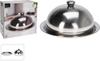 Stolp met Dienblad - RVS - 30cm