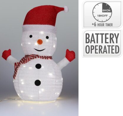 LED Sneeuwpop 68 cm - 30LED - Afbeelding 2
