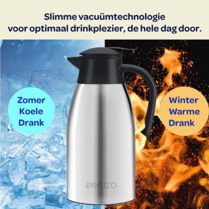 Ceruzo Thermoskan - 2 Liter - RVS - Afbeelding 2