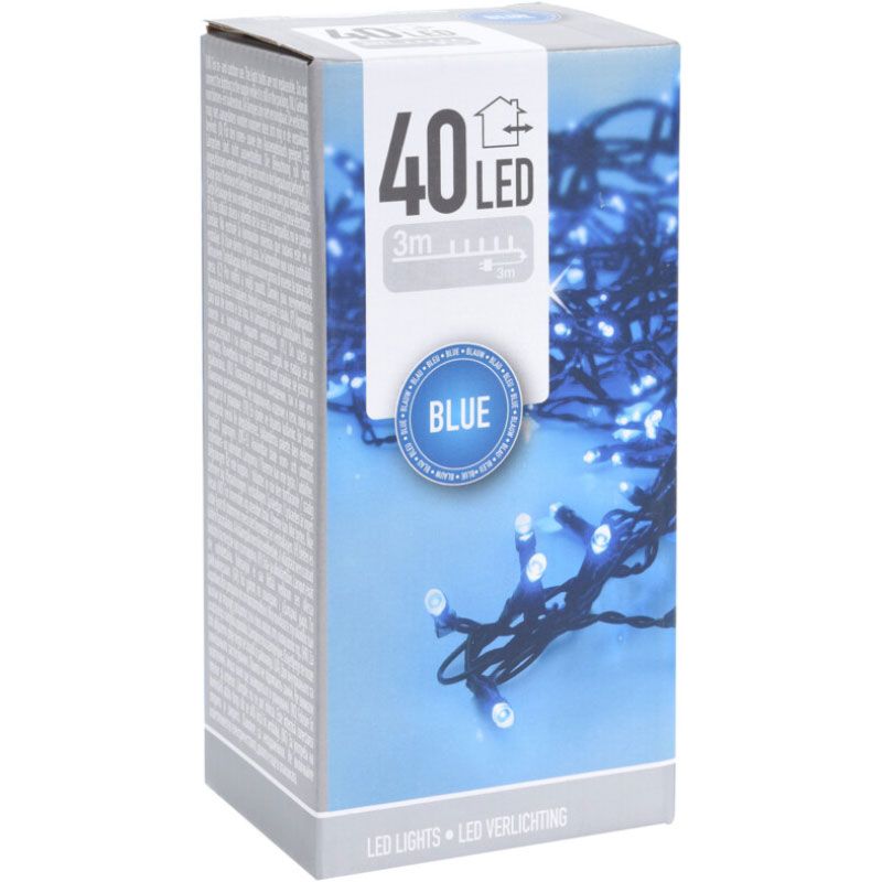 LED verlichting - 40 LED - 3 meter - blauw - Afbeelding 2