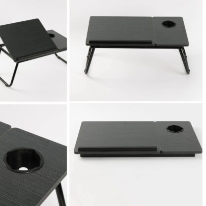 Ceruzo Bedtafel Verstelbaar Zwart- Laptoptafel - Ontbijttafel - Afbeelding 2