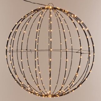 Lichtbol 320 led - Metaal - 50 cm - Kerstverlichting - met Timer - extra warm wit
