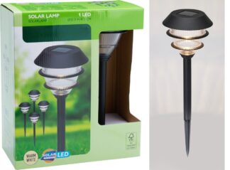 Buitenlamp op Zonne Energie - 4 Stuks - Solar Tuinverlichting