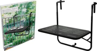 Balkontafel - Mat Zwart - 60x40