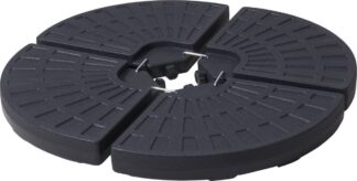 Parasoltegels - 48x48 cm - Vulbaar - 4 stuks - voor Kruisvoet